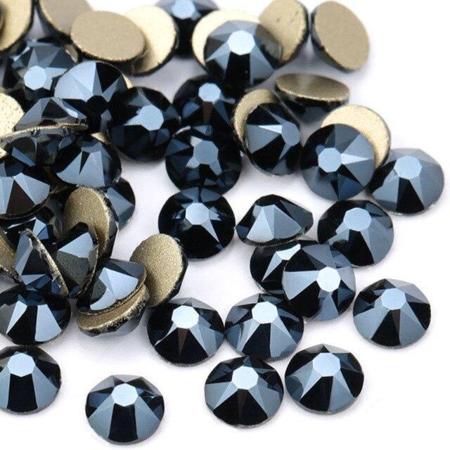 Metallic Black Crystal Rhinestones – Gempire